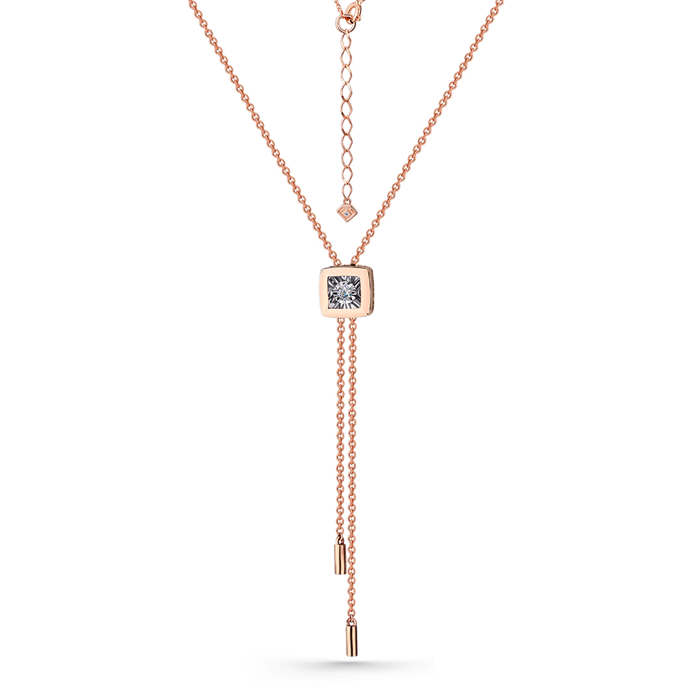 Ювелирное изделие - Колье из красного золота с бриллиантами в магазине Best-Gold 140818