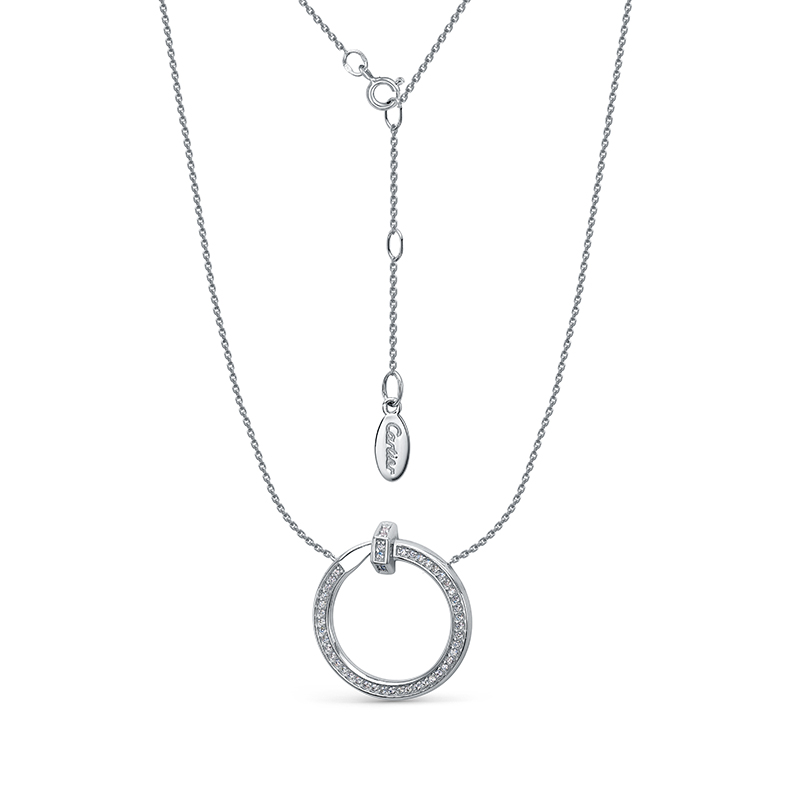 Ювелирное изделие - Колье из серебра с фианитами в магазине Best-Gold 133378