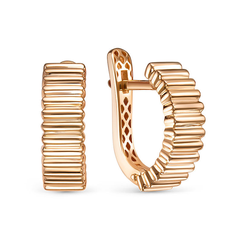 Серьги из красного золота Ювелирное изделие - Серьги из красного золота в магазине Best-Gold 142591