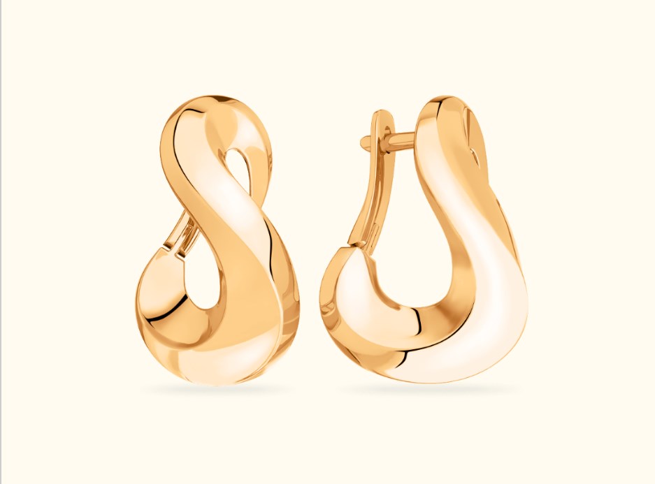 Ювелирное изделие - Серьги из красного золота в магазине Best-Gold 083475