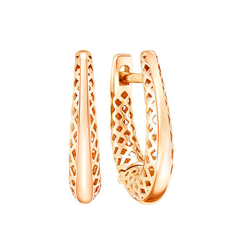 Серьги из красного золота Ювелирное изделие - Серьги из красного золота в магазине Best-Gold 030090