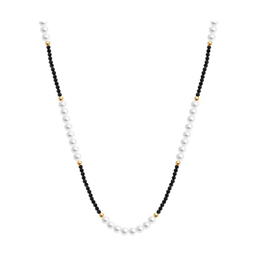 Колье из золота с жемчугом и шпинелью Ювелирное изделие - Колье из золота с жемчугом и шпинелью в магазине Best-Gold 146965