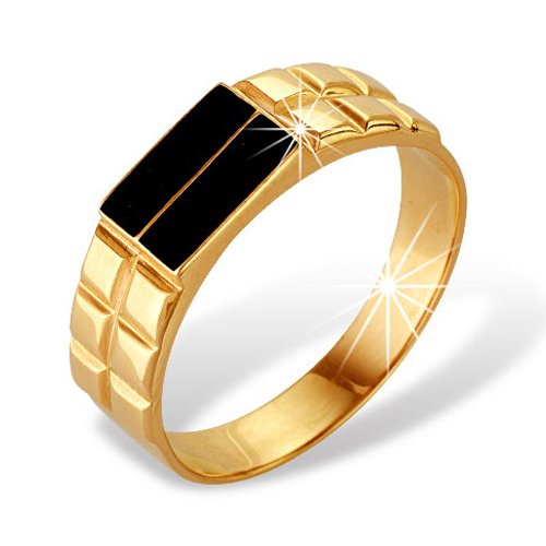 Печатка из красного золота с эмалью Ювелирное изделие - Печатка из красного золота с эмалью в магазине Best-Gold 129222