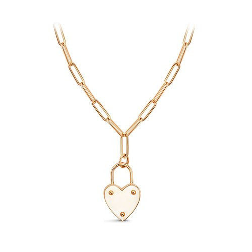 Колье из красного золота с фианитом Ювелирное изделие - Колье из красного золота с фианитом в магазине Best-Gold 095371