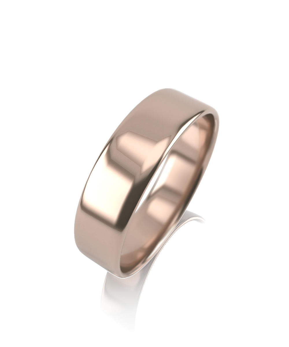 Обручальное кольцо классическое из красного золота Ювелирное изделие - Обручальное кольцо классическое из красного золота в магазине Best-Gold 034235