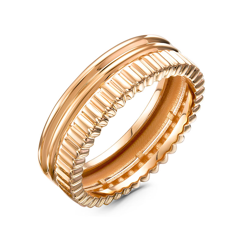 Обручальное кольцо из красного золота Ювелирное изделие - Обручальное кольцо из красного золота в магазине Best-Gold 142588