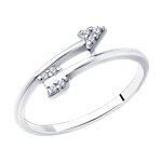 Кольцо из серебра с фианитами Ювелирное изделие - Кольцо из серебра с фианитами в магазине Best-Gold 121737