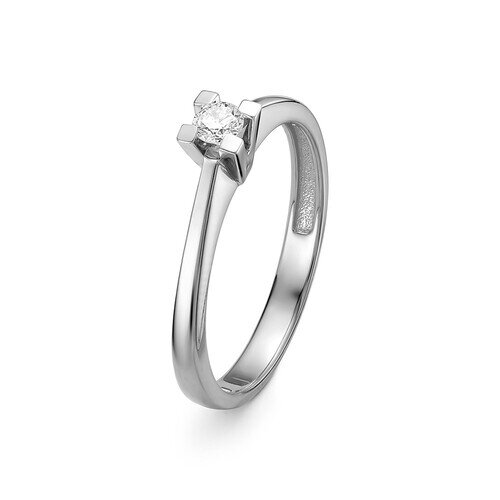 Кольцо помолвочное из белого золота с бриллиантом Ювелирное изделие - Кольцо помолвочное из белого золота с бриллиантом в магазине Best-Gold 082443