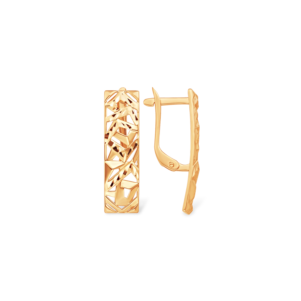 Серьги из красного золота