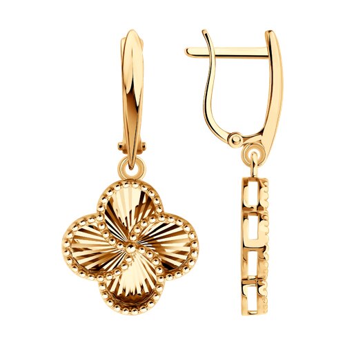 Серьги из красного золота Ювелирное изделие - Серьги из красного золота в магазине Best-Gold 152312