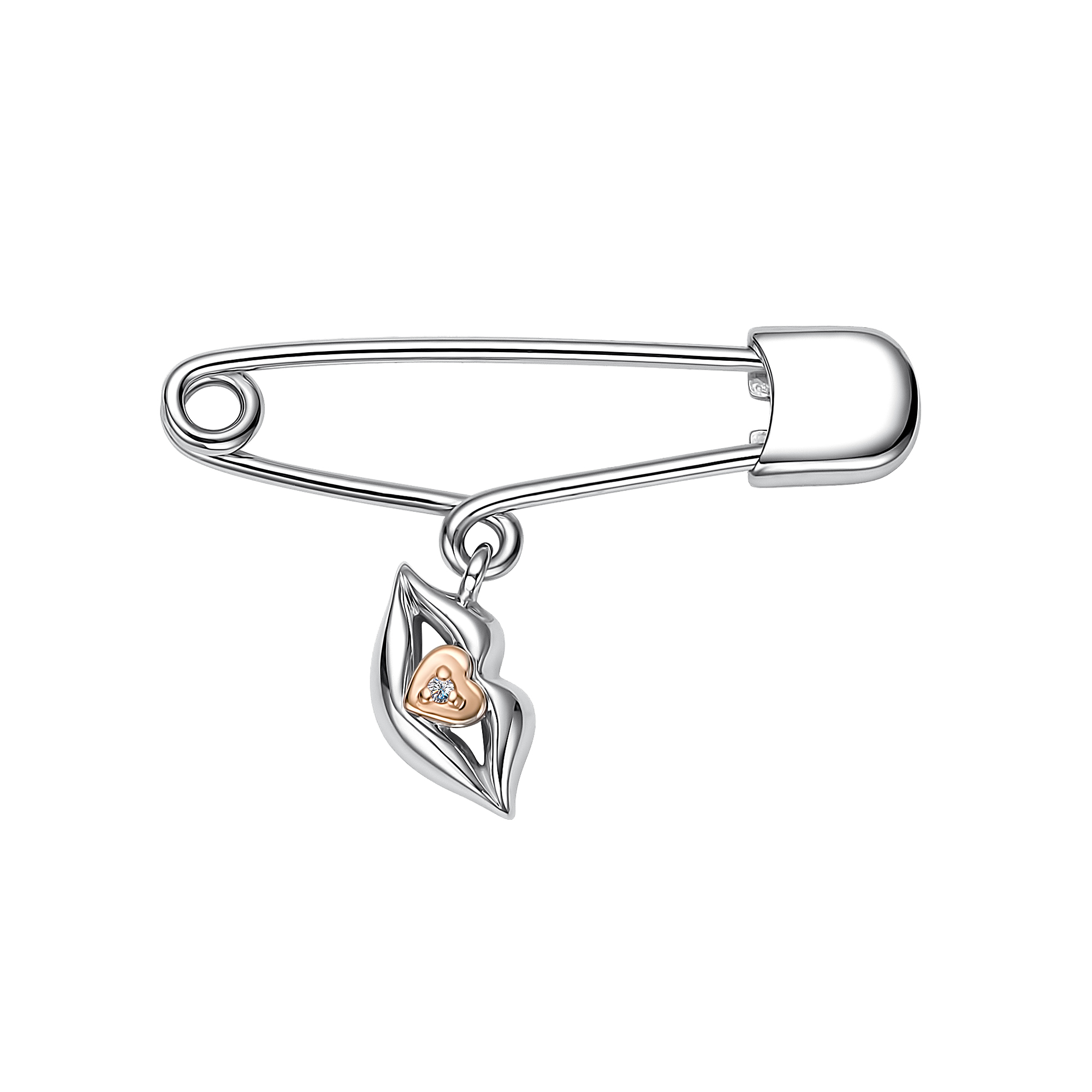 Булавка из серебра с бриллиантом Ювелирное изделие - Булавка из серебра с бриллиантом в магазине Best-Gold 125514