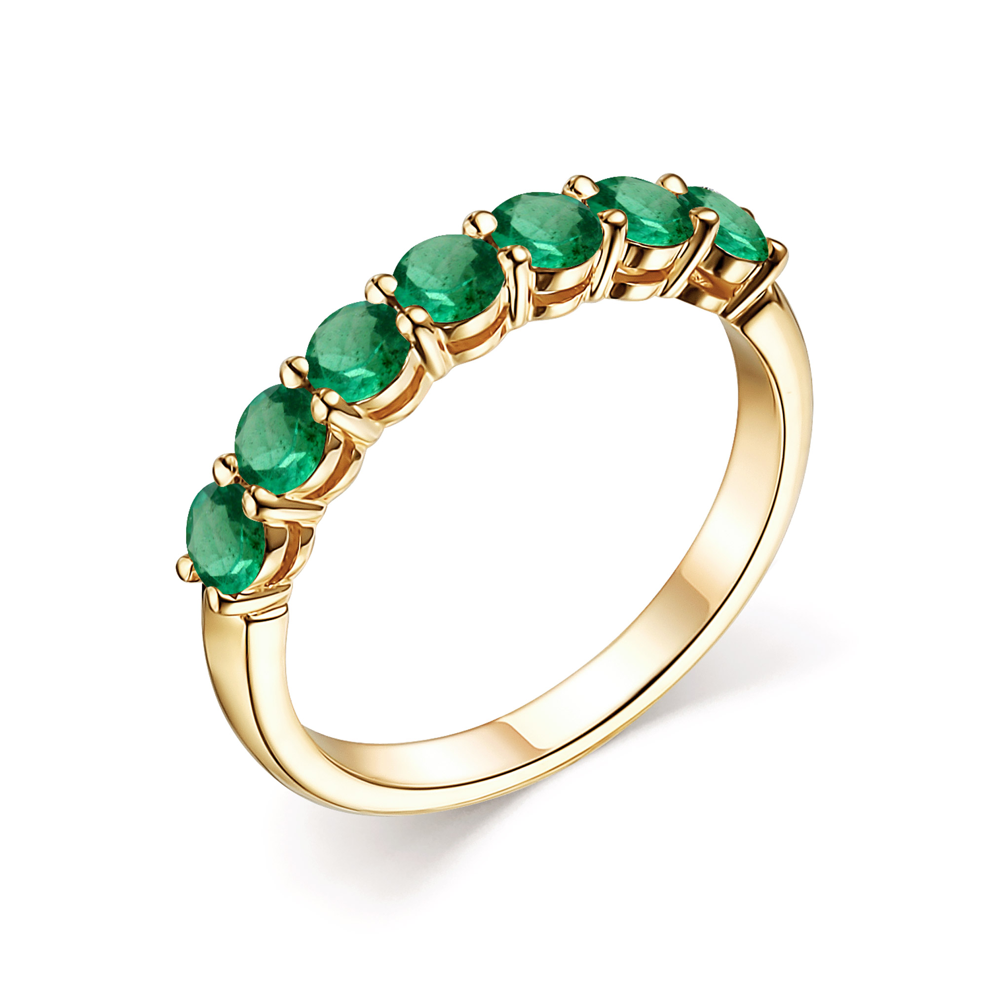 Ювелирное изделие - Кольцо из жёлтого золота с изумрудом в магазине Best-Gold 085820