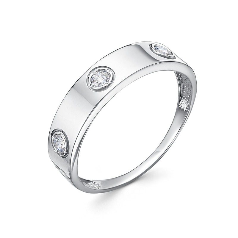 Ювелирное изделие - Кольцо из серебра с фианитами в магазине Best-Gold 146894