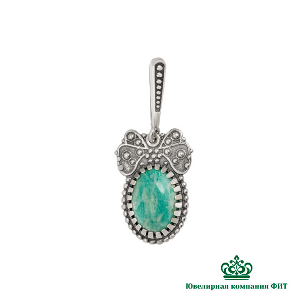 Ювелирное изделие - Подвеска из серебра с цоизитом в магазине Best-Gold 153263