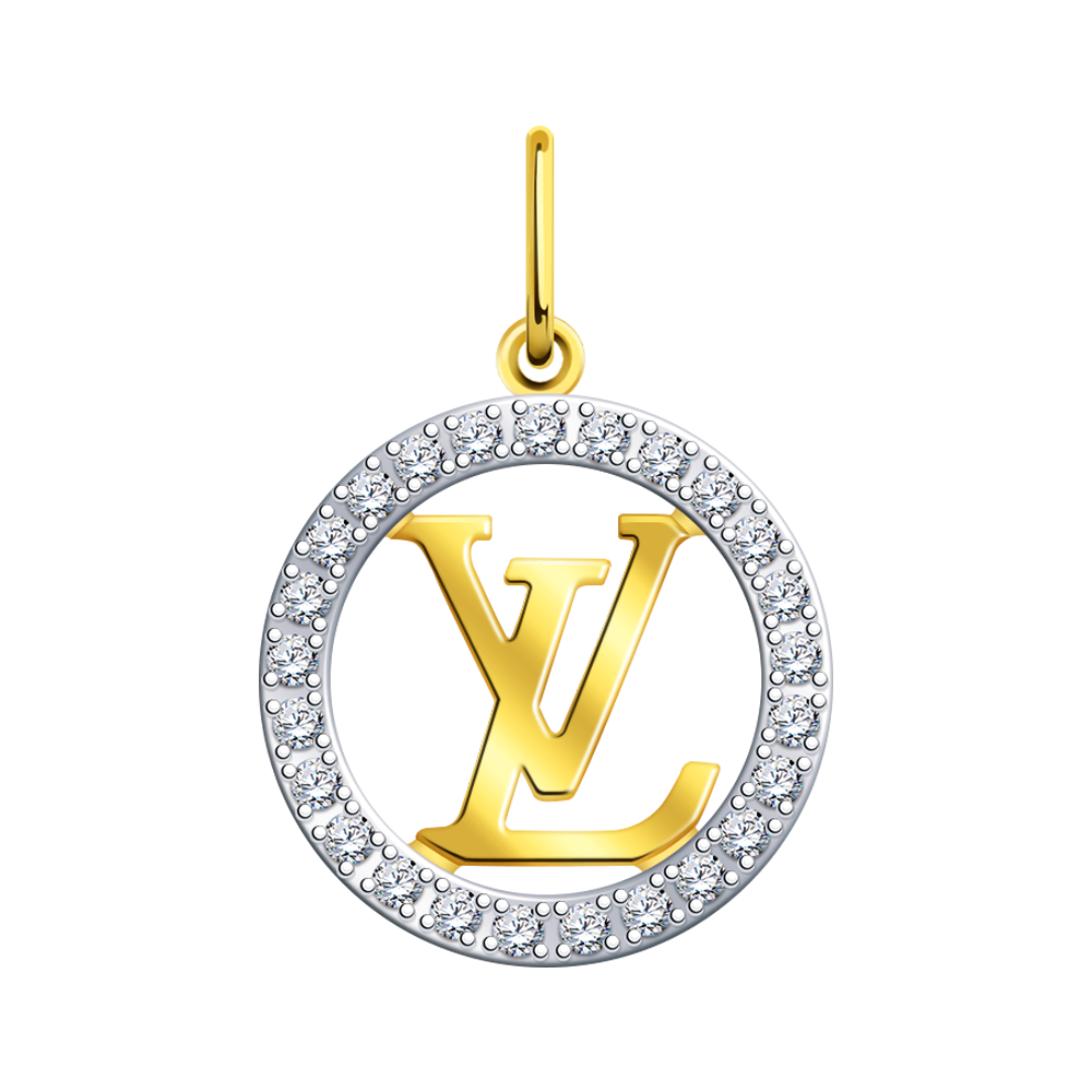 Подвеска из жёлтого золота с фианитами Ювелирное изделие - Подвеска из жёлтого золота с фианитами в магазине Best-Gold 131178