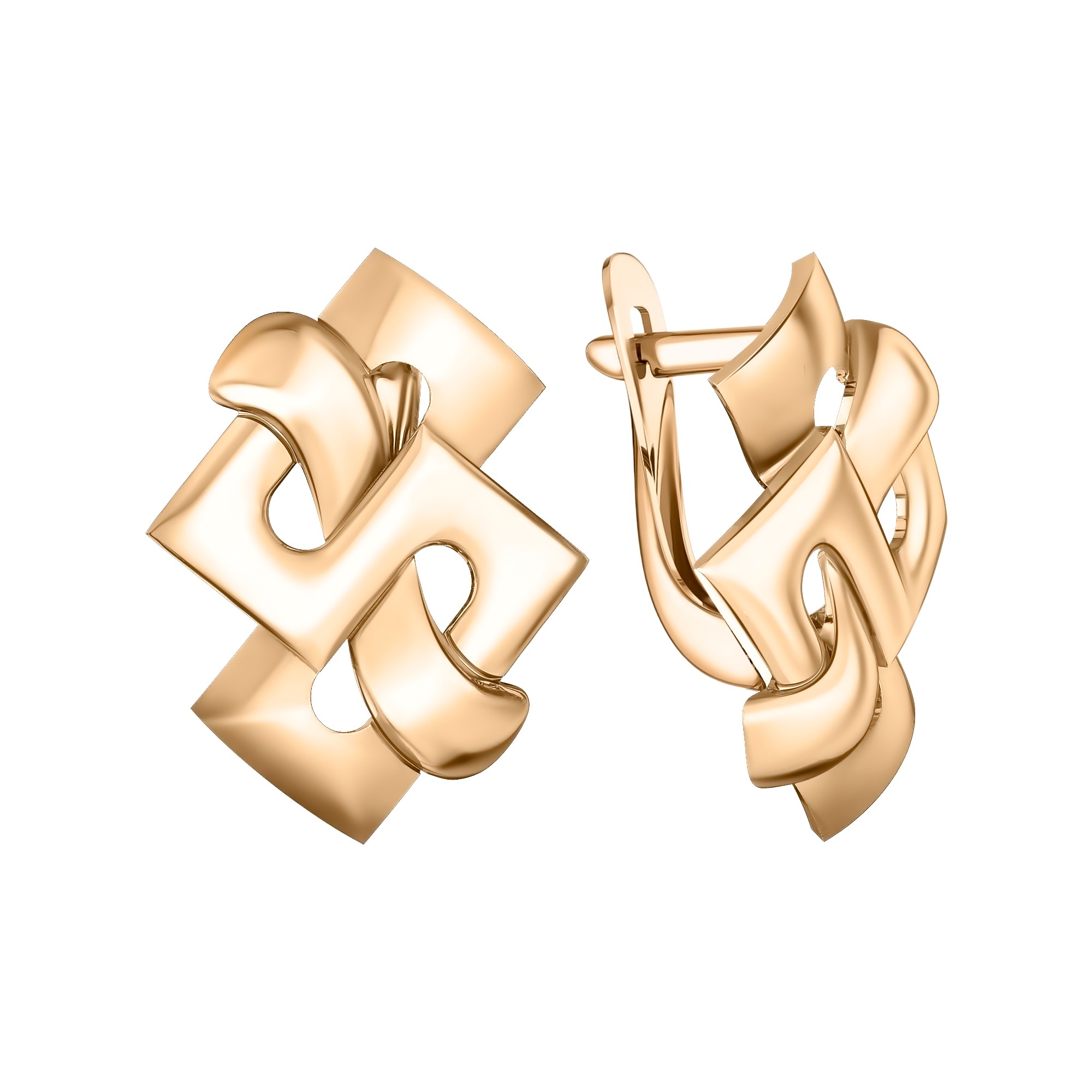 Серьги из красного золота Ювелирное изделие - Серьги из красного золота в магазине Best-Gold 126779