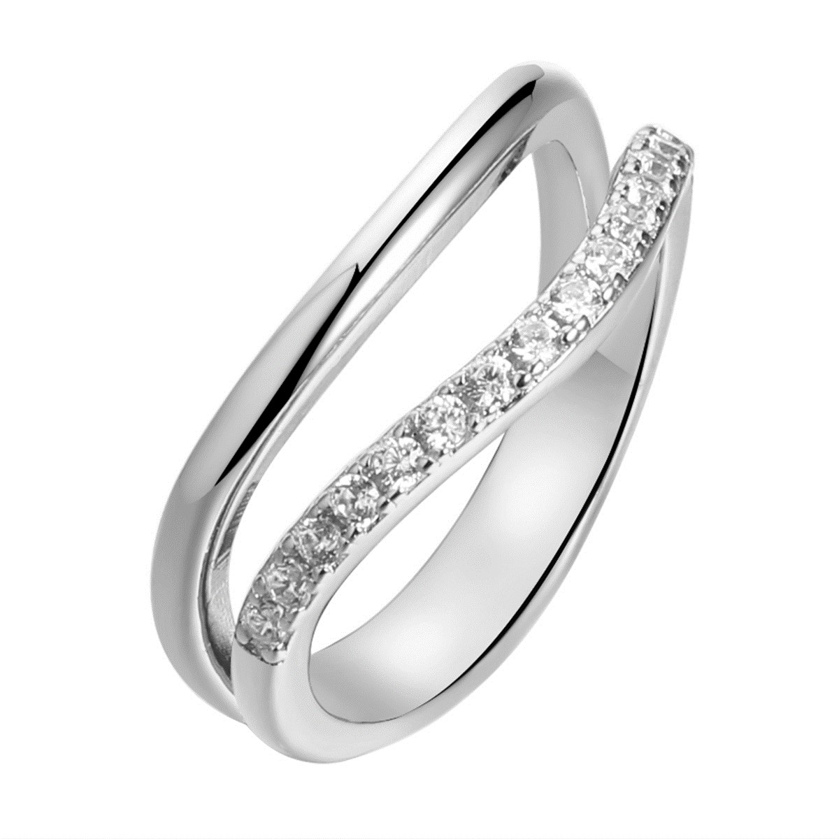 Кольцо из серебра с фианитами Ювелирное изделие - Кольцо из серебра с фианитами в магазине Best-Gold 149591