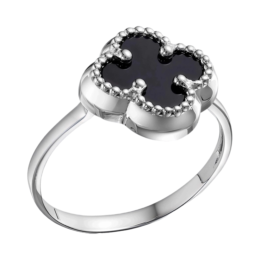 Ювелирное изделие - Кольцо из серебра с ониксом в магазине Best-Gold 023087