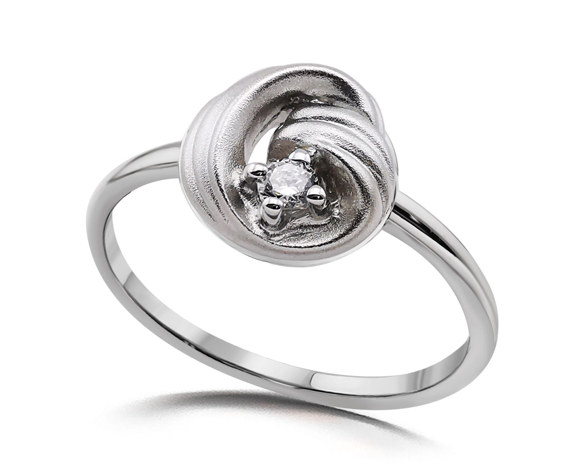 Кольцо из серебра с топазом белым Ювелирное изделие - Кольцо из серебра с топазом белым в магазине Best-Gold 149851