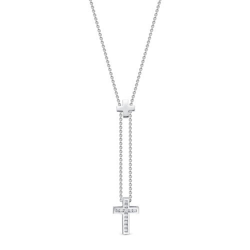 Ювелирное изделие - Колье из белого золота с бриллиантами в магазине Best-Gold 077649