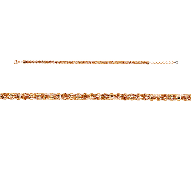 Ювелирное изделие - Браслет из красного золота с фианитами в магазине Best-Gold 142595