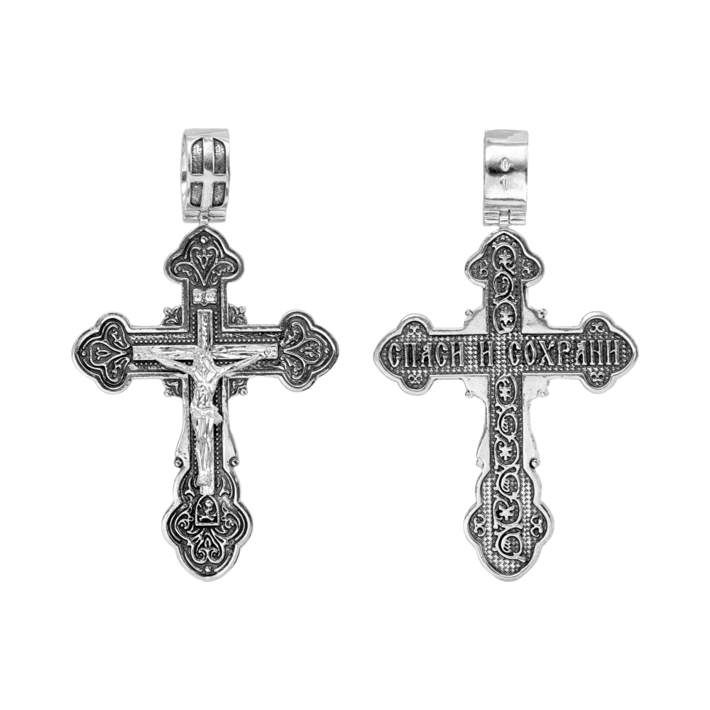 Ювелирное изделие - Крест из серебра в магазине Best-Gold 012075