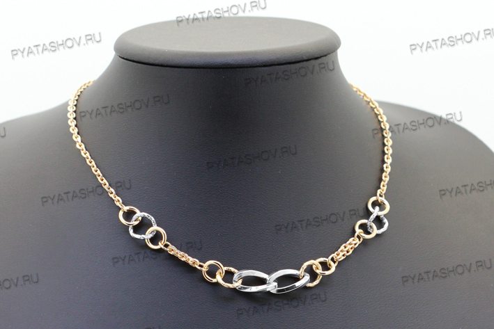 Ювелирное изделие - Колье из комбинированного золота в магазине Best-Gold 124735