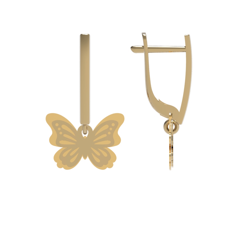 Серьги из красного золота Ювелирное изделие - Серьги из красного золота в магазине Best-Gold 145468