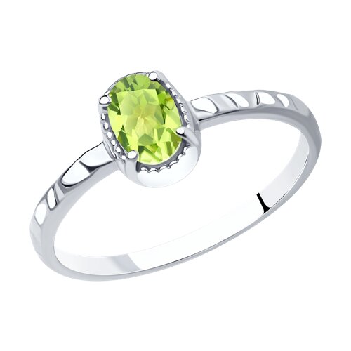 Кольцо из серебра с хризолитом Ювелирное изделие - Кольцо из серебра с хризолитом в магазине Best-Gold 141157