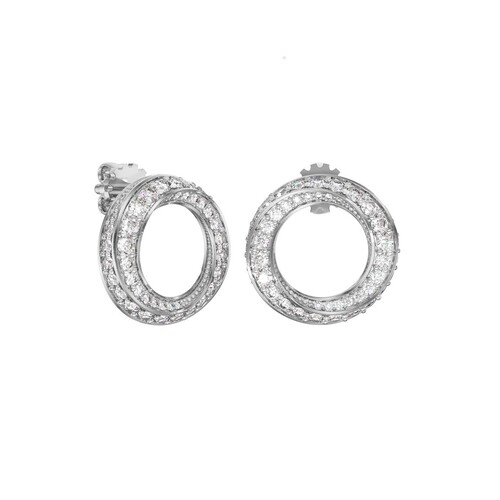 Ювелирное изделие - Серьги из серебра с фианитами в магазине Best-Gold 024820