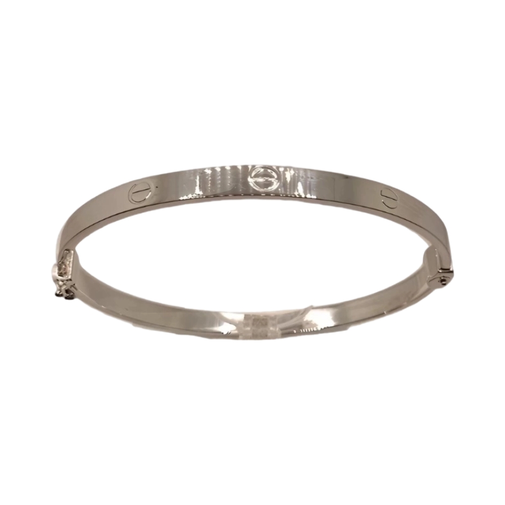 Ювелирное изделие - Браслет жёсткий из белого золота в магазине Best-Gold 035029