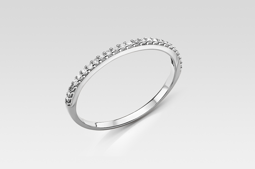 Кольцо из белого золота с бриллиантами Ювелирное изделие - Кольцо из белого золота с бриллиантами в магазине Best-Gold 144634