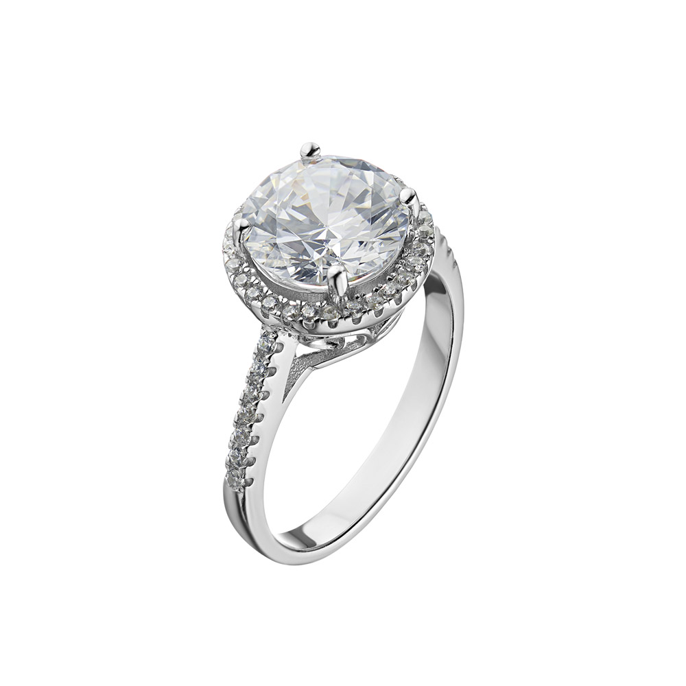 Кольцо из серебра с цирконием Ювелирное изделие - Кольцо из серебра с цирконием в магазине Best-Gold 134891