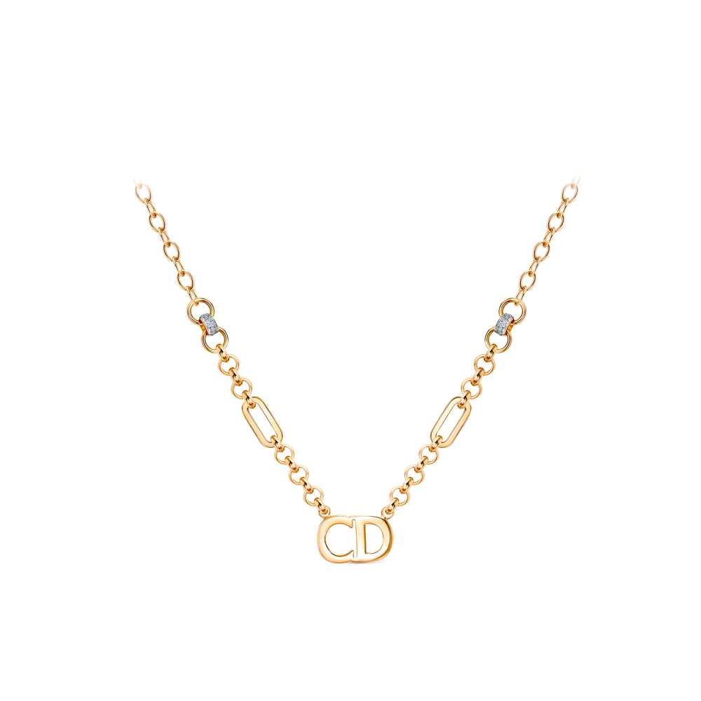 Колье из красного золота с фианитами Ювелирное изделие - Колье из красного золота с фианитами в магазине Best-Gold 125988