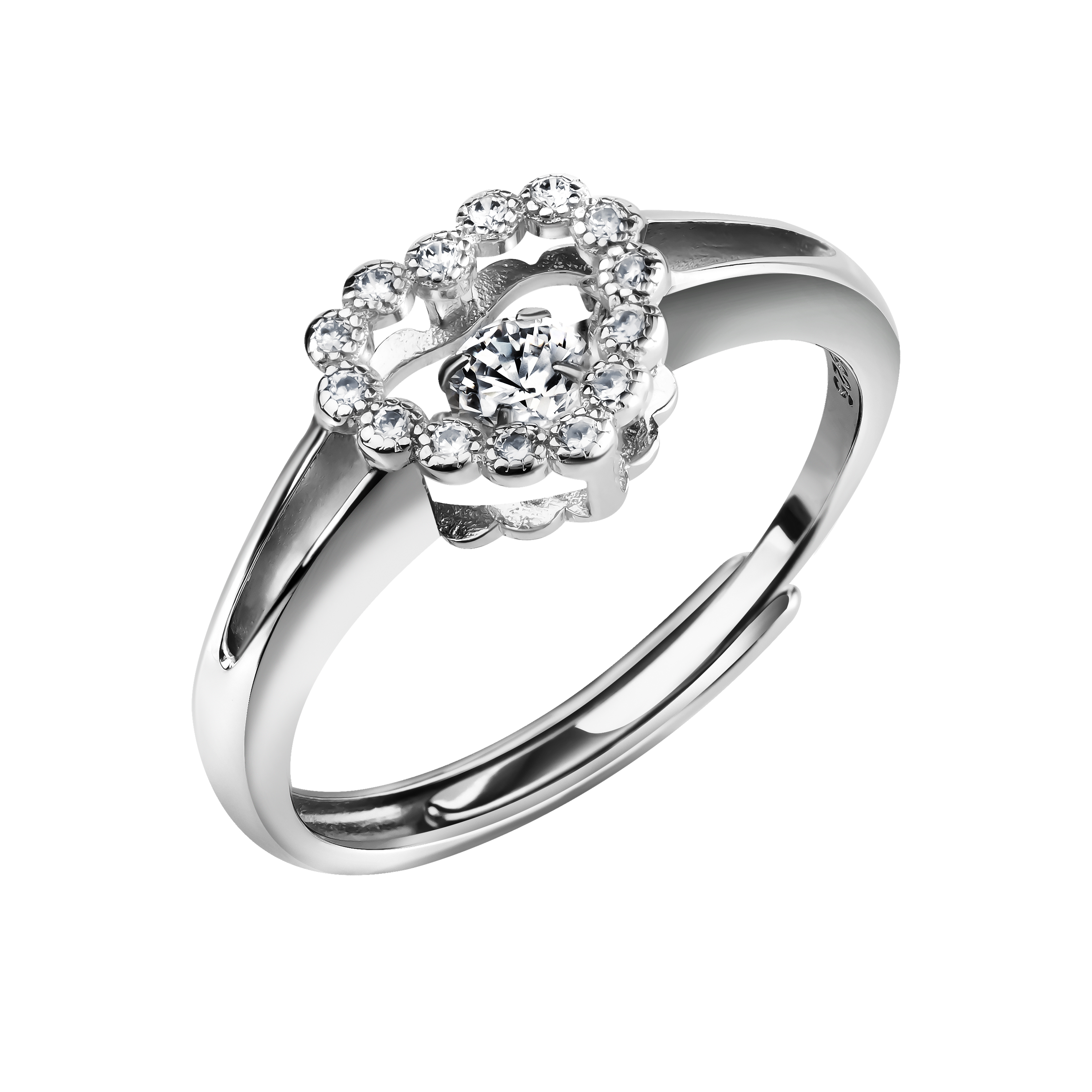 Кольцо из серебра с цирконом Ювелирное изделие - Кольцо из серебра с цирконом в магазине Best-Gold 132340