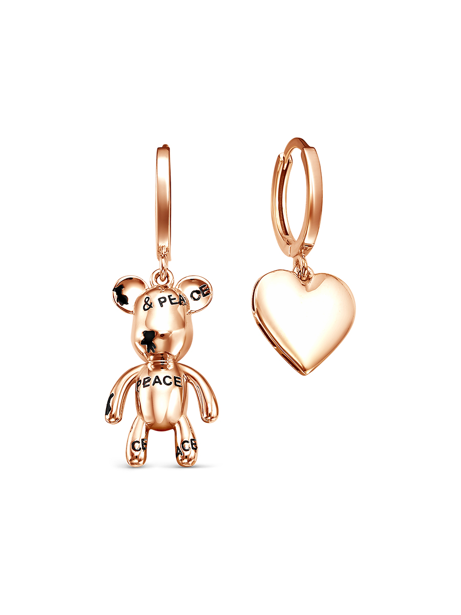 Серьги из красного золота Ювелирное изделие - Серьги из красного золота в магазине Best-Gold 144273