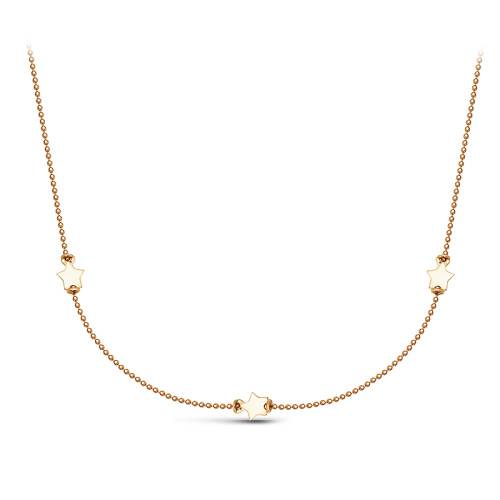 Ювелирное изделие - Колье из красного золота с фианитами в магазине Best-Gold 095303