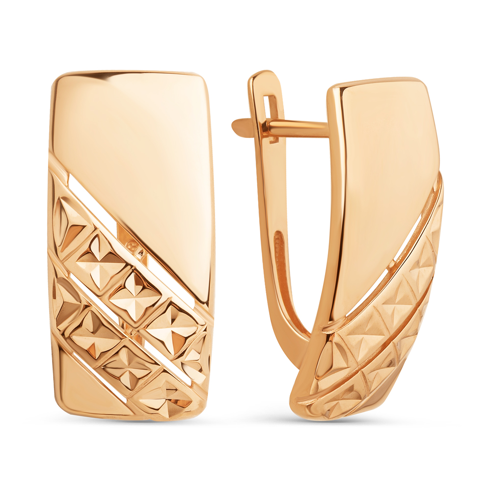 Серьги из красного золота Ювелирное изделие - Серьги из красного золота в магазине Best-Gold 145389