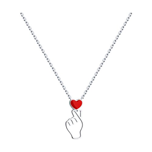 Колье из серебра с эмалью Ювелирное изделие - Колье из серебра с эмалью в магазине Best-Gold 140742