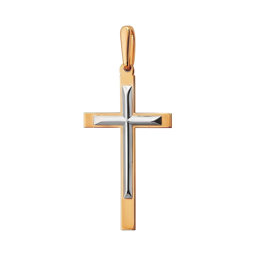 Крест из красного золота Ювелирное изделие - Крест из красного золота в магазине Best-Gold 155877