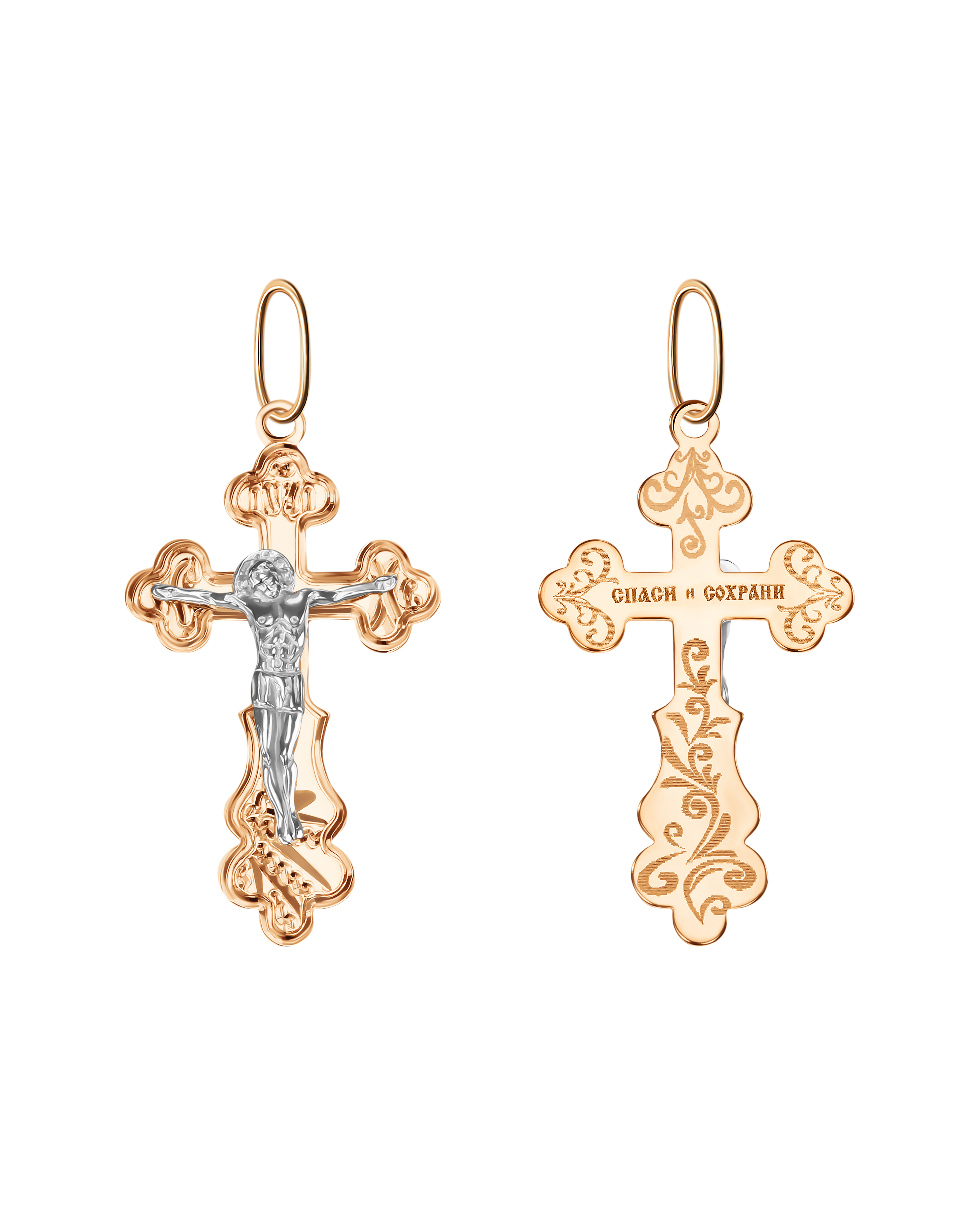 Крест из красного золота Ювелирное изделие - Крест из красного золота в магазине Best-Gold 104343