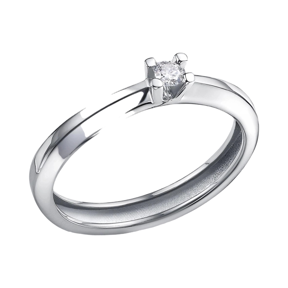 Ювелирное изделие - Кольцо из белого золота с бриллиантами в магазине Best-Gold 141043