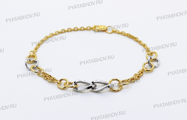 Ювелирное изделие - Браслет из комбинированного золота в магазине Best-Gold 029348