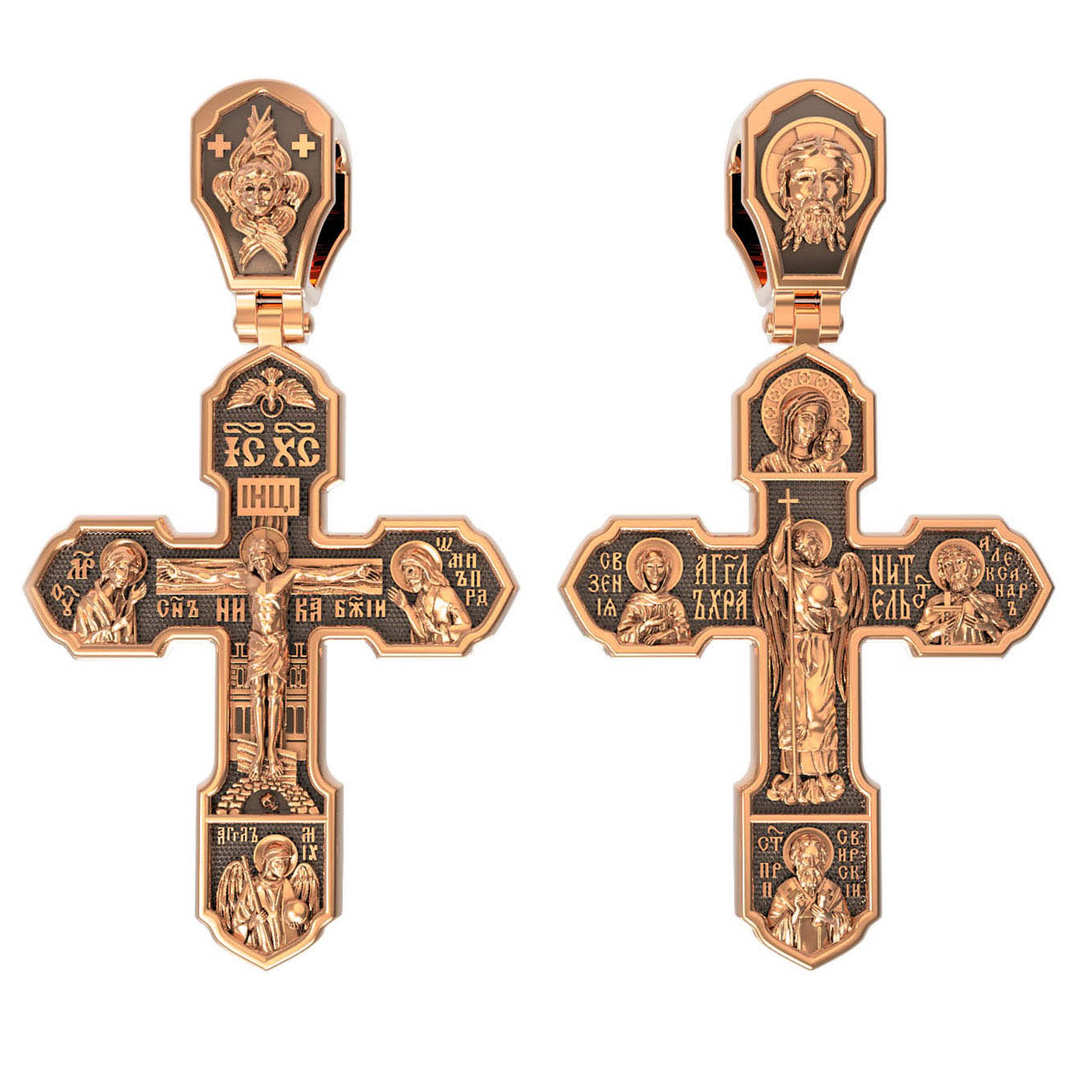 Крест из красного золота Ювелирное изделие - Крест из красного золота в магазине Best-Gold 155032