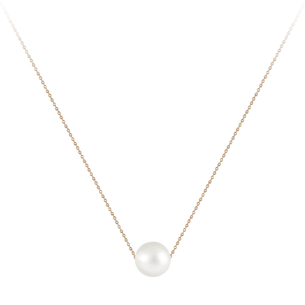 Колье из красного золота с жемчугом Ювелирное изделие - Колье из красного золота с жемчугом в магазине Best-Gold 132573