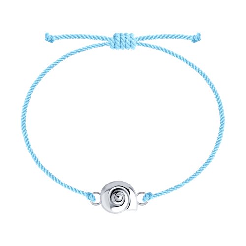 Ювелирное изделие - Браслет на нити с серебром в магазине Best-Gold 152519