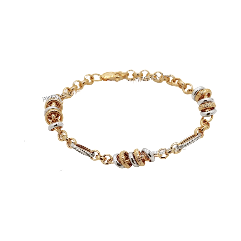 Браслет из комбинированного золота Ювелирное изделие - Браслет из комбинированного золота в магазине Best-Gold 082703