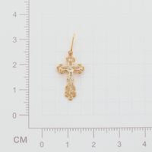 Ювелирное изделие - Крест из красного золота в магазине Best-Gold 077676