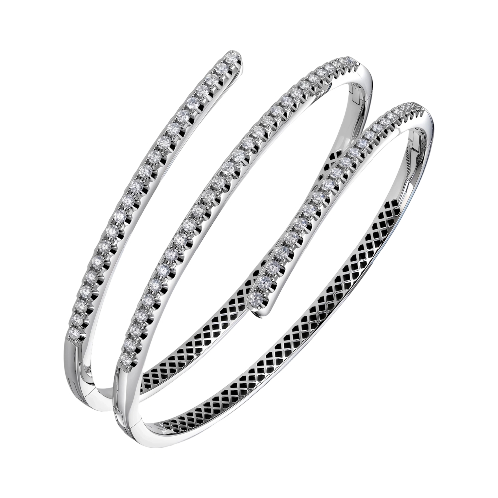 Браслет из белого золота с бриллиантами Ювелирное изделие - Браслет из белого золота с бриллиантами в магазине Best-Gold 156775