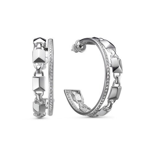 Ювелирное изделие - Серьги из серебра с фианитами в магазине Best-Gold 102836